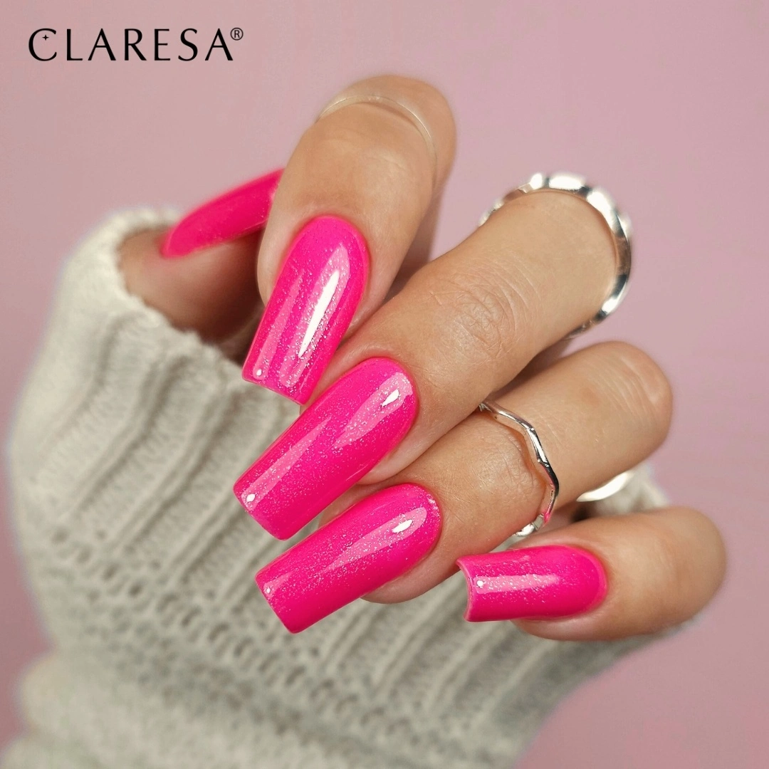 Claresa Hybrid Nagellack FUNKY DISCO 4 neon pink
