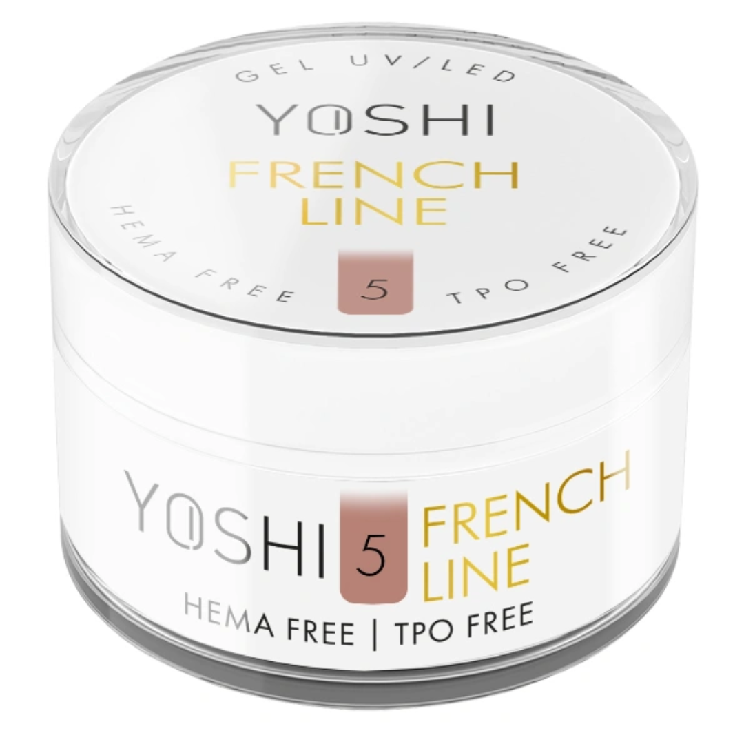 GROßES Yoshi Nagelaufbaugel French Line Nr. 5 French Manicure 50 ml