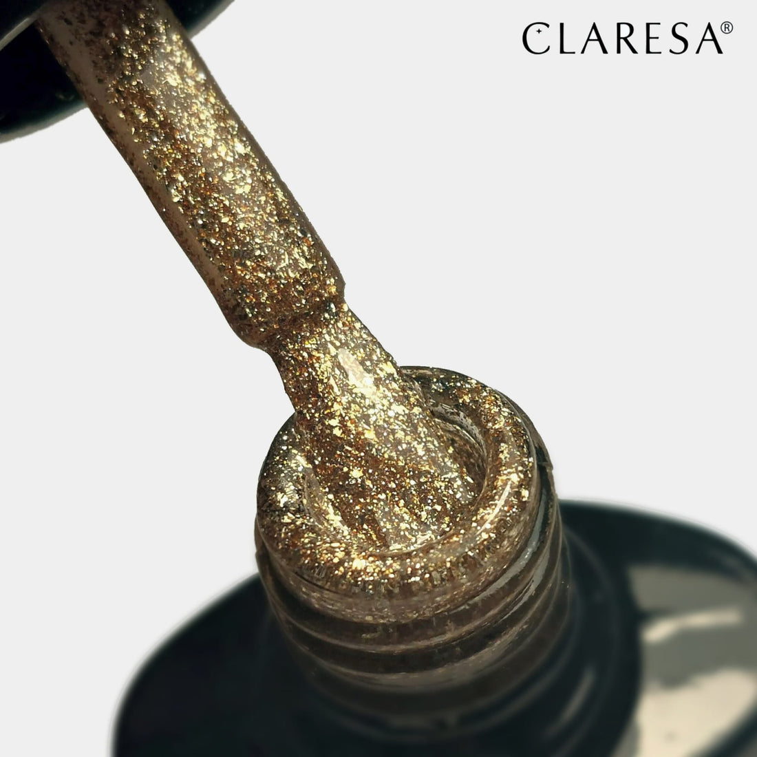 Claresa Hybrid Nagellack LOVE STORY 1 Goldglitter