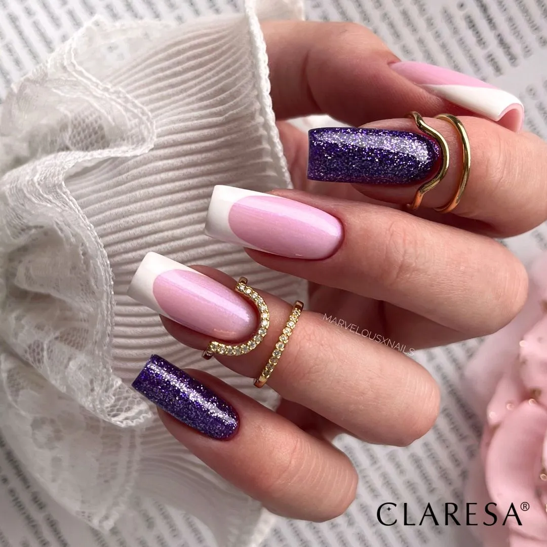 Claresa Hybrid Nagellack MAKE A WISH 6 Glitzer Lila