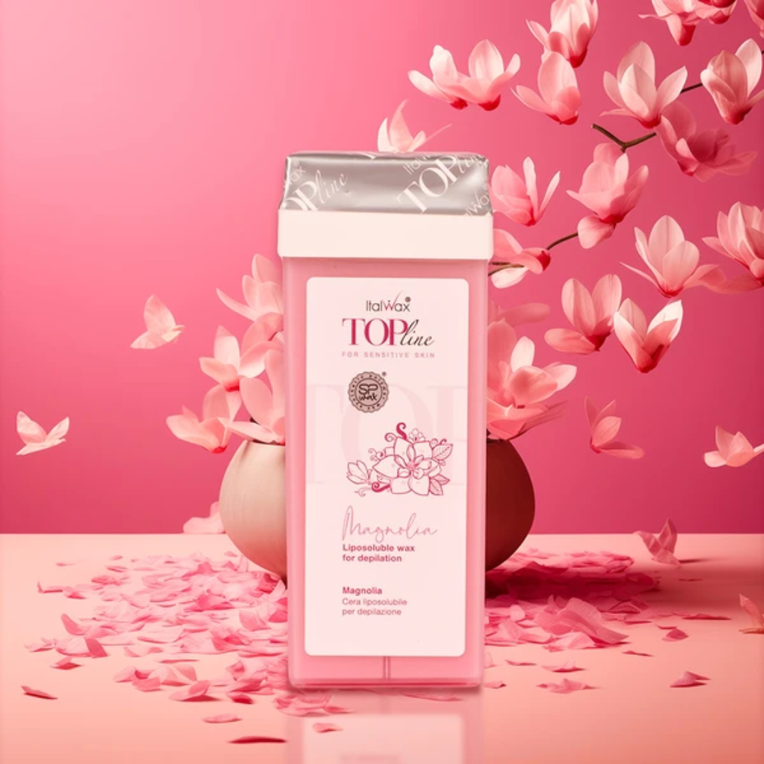 ITALWAX Gelwachs zur Körperenthaarung in einer Rolle Top Line Magnolia Roll-on 100ml