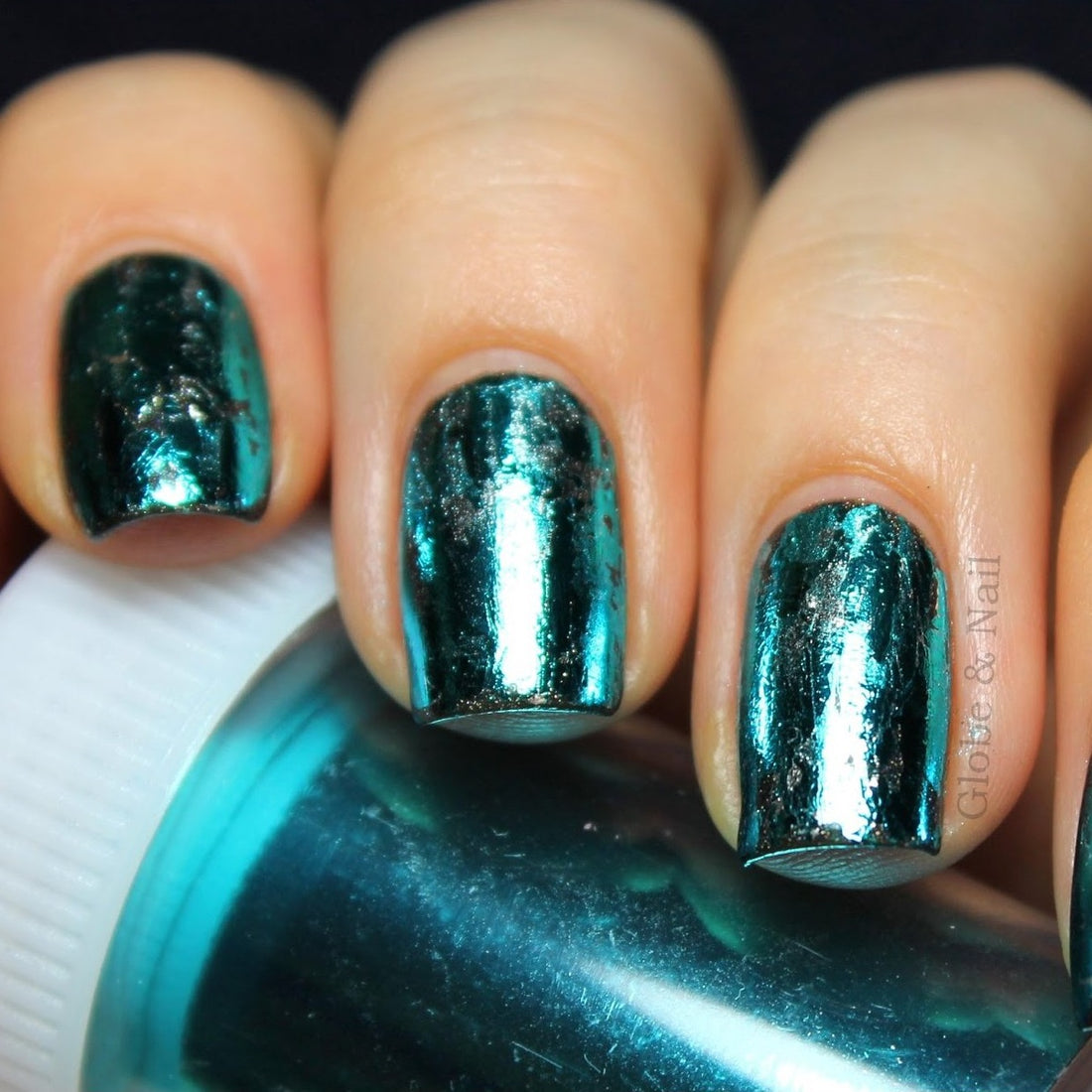 Transferfolie TÜRKIS metallic für Nägel zum Stamping von Dekorationen