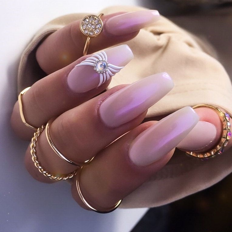 PEARL Glamour PURPLE Nagelpuder Nr. 4 mit violettem Schimmer
