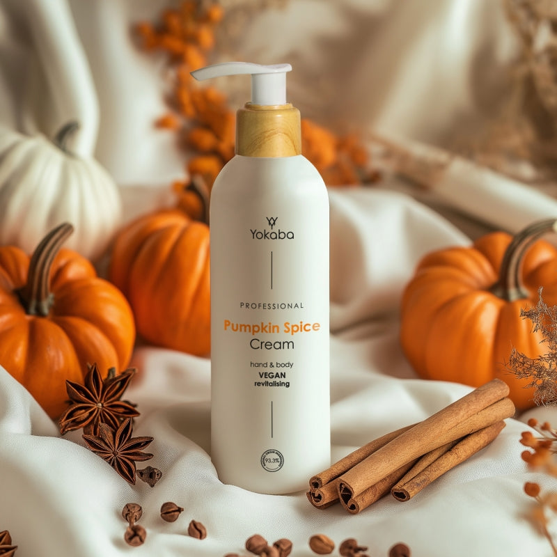 Yokaba Hand- und Körpercreme 240 ml Professionelle Pumpkin Spice Cream Hand & Körper