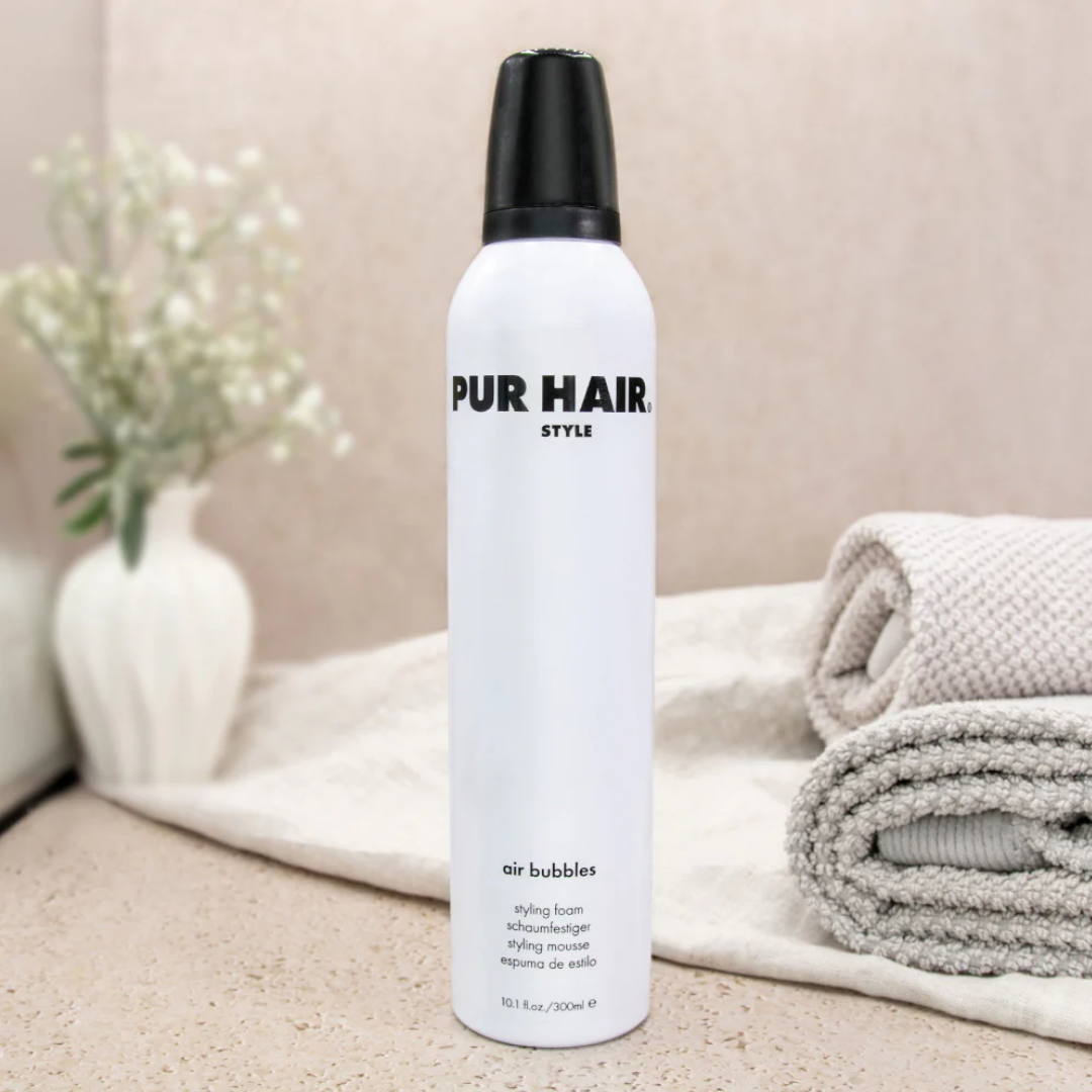 PUR HAIR Air Bubbles Haarstyling-Mousse, Volumen und Glanz, 300 ml