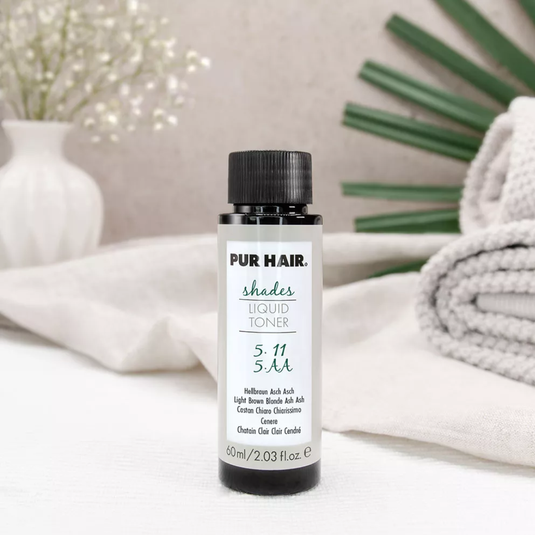 PUR HAIR Shades Liquid Saurer Flüssig-Haartoner 5.11 / 5AA 60ml
