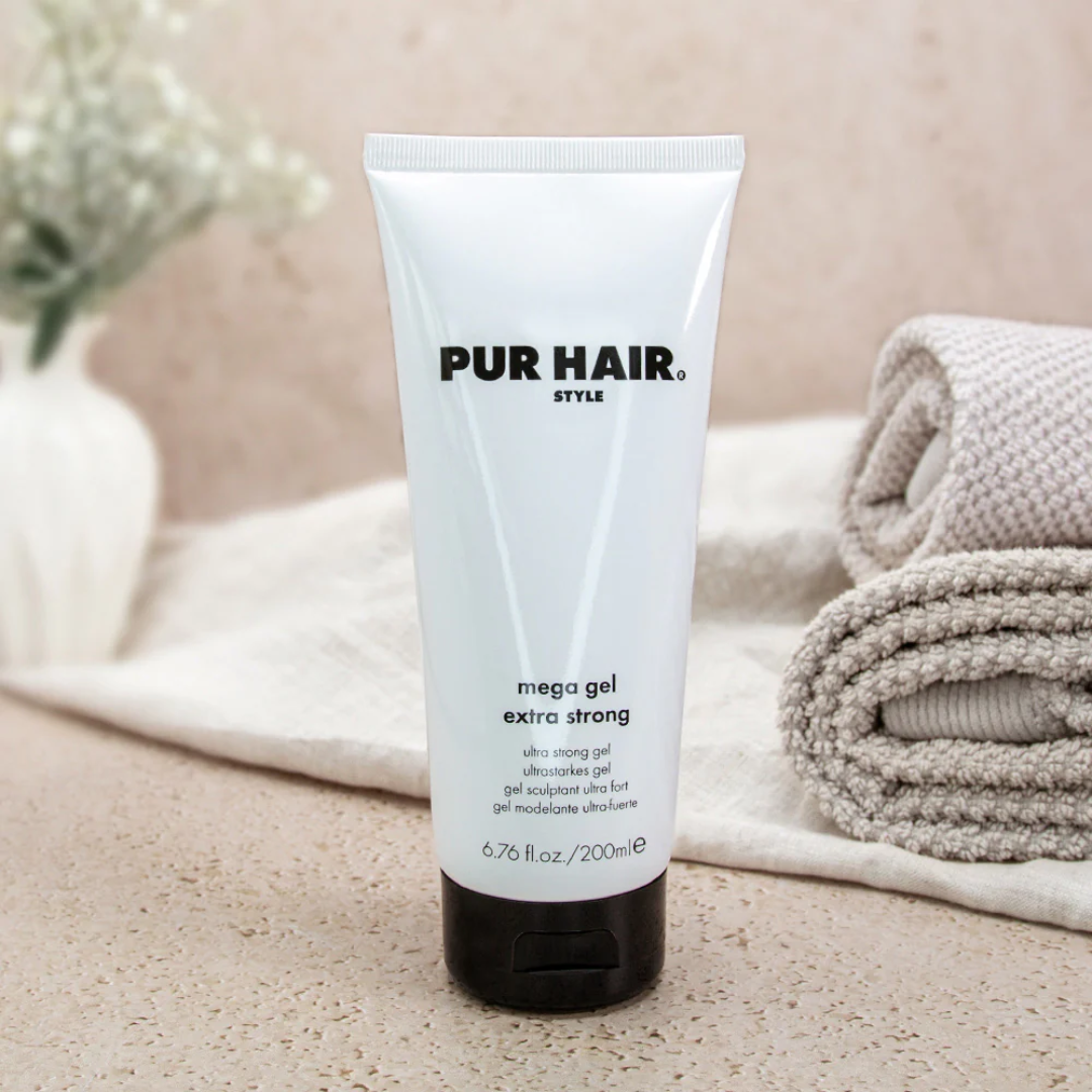 PUR HAIR Mega Gel starkes Styling-Gel für Haarfixierung und Glanz 200ml
